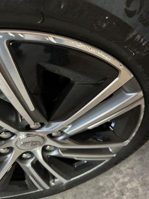 Damaged wheel