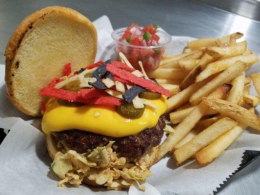 Macho Nacho Burger