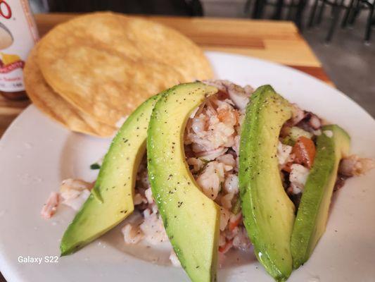 Ceviche fresh & delicious.....Seafood is the thing here