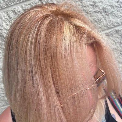 Corrective blonding by Abby