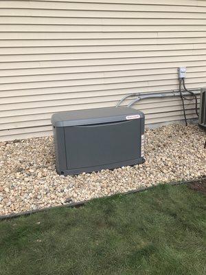 Home generator install in Verona