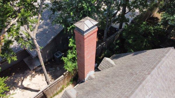 A recent chimney we cleaned