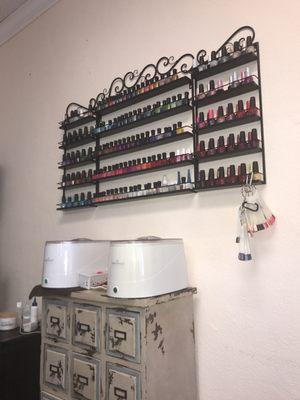 Nail polish selection.