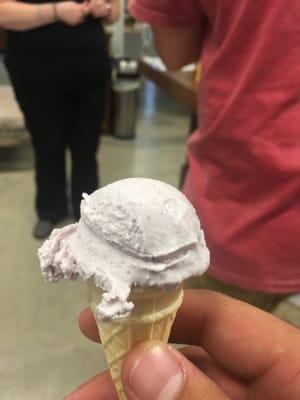 Lavender ice cream