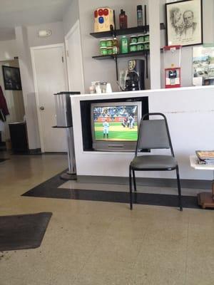 White Sox game on while getting a hair cut, perfect!