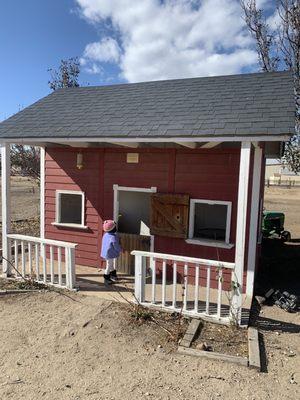 2 cute little houses for children to play