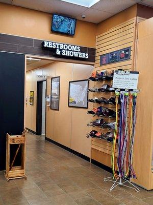 Hallway to Restrooms and Showers