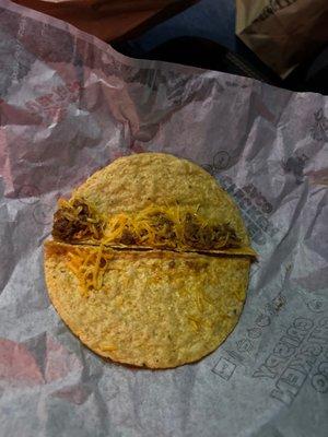 Apparently this is what Del Taco beloved is satisfactory! We ordered 5 tacos and this actually represented the best of the 5.