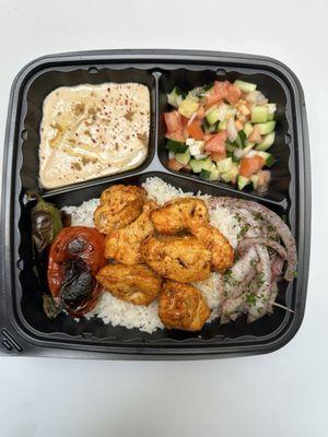 chicken kabob plate