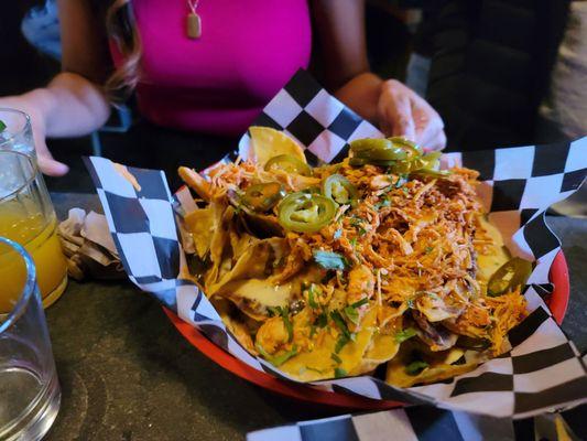 Nachos with chicken