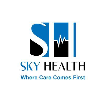 Sky Health Logo with Slogan