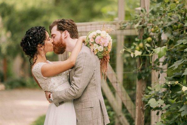 Goldberry's Organic Farm makes the most beautiful Elopement photo background!