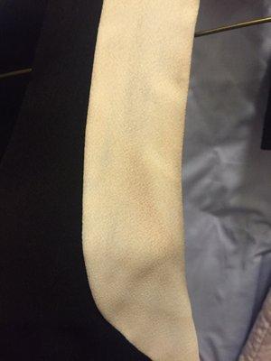 Stains on a "dry cleaned dress"