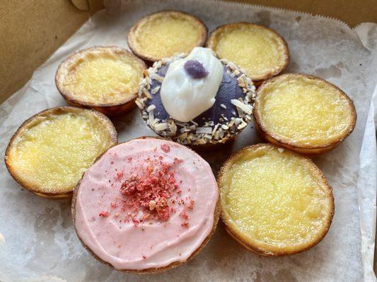 Taro Haupia, Strawberry Muffin and Mochi Tarts :)