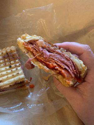 Italian panini from deli