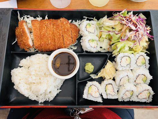 Katsu california roll bento box