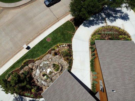 Overhead view of a project in Oak Tree in Edmond, OK.