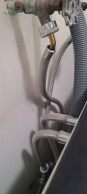 New washer and dryer stainless steel hoses. Call for an inspection today.