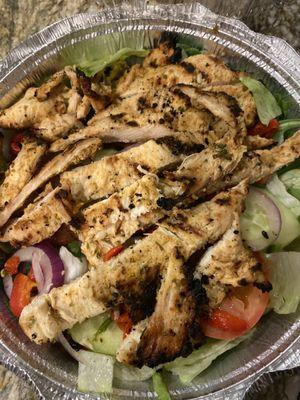 Large salad add chicken