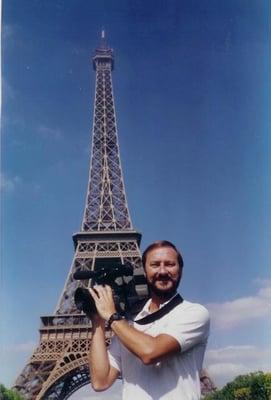 John on location in Paris.