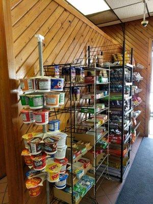 Cereal and chips rack