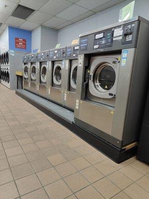 Dryers and washers (left to right)