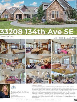 Home for sale in Auburn. Using a lot of photos on the flyer helps is always a great idaea.