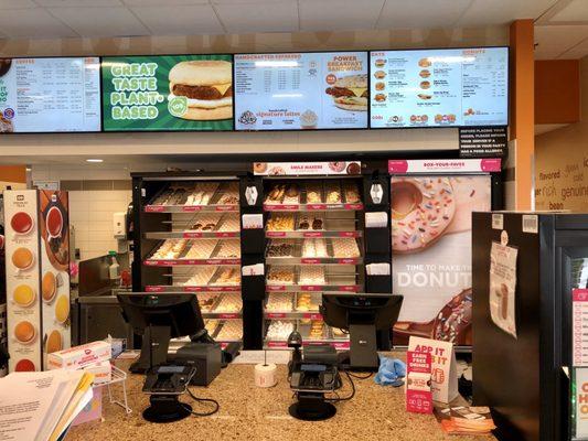 Doughnuts and order station