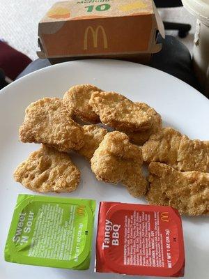 Special request from Mom: 10 Piece McNuggets.