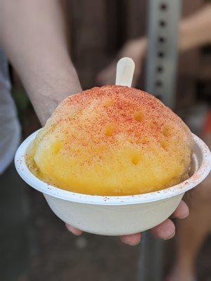 Party in Da Mouth shaved ice with Li Hing Mui powder