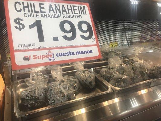 Fresh roasted Chile