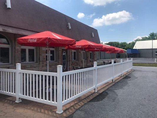 Our outside dining area.