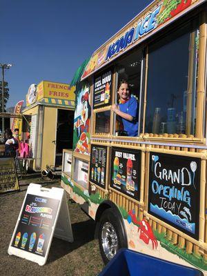 Having fun on the truck during the Sumter Untapped Food truck event