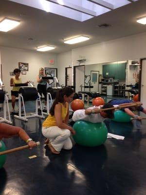 All fitness classes are taught by a licensed Physical Therapist