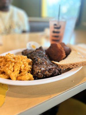 Catfish, yams, Mac & Cheese