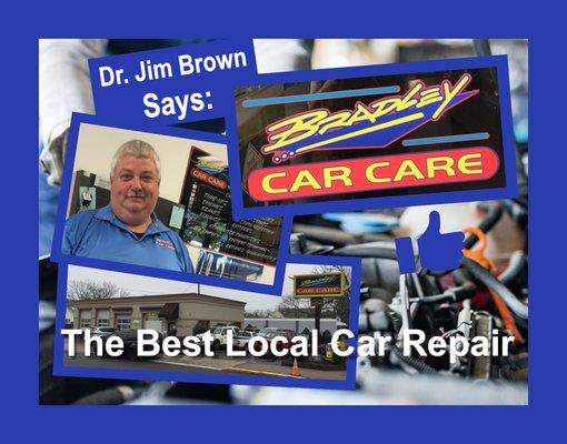 Dr. Jim Brown and Family Loves Bradley Car Care