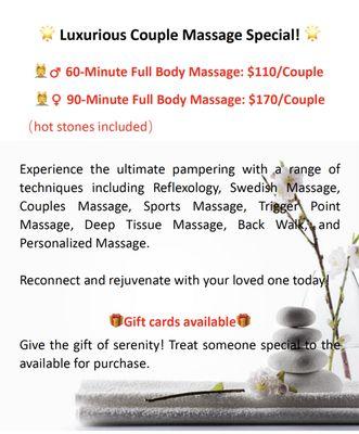 Couple Massage Special