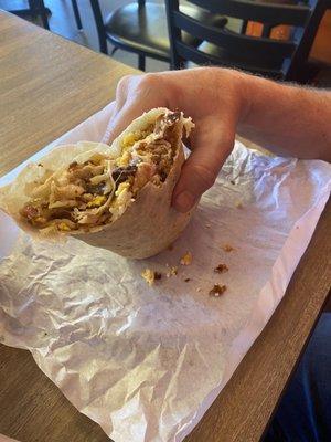 Incredible breakfast burrito