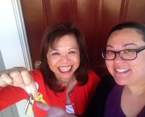 Marie helped me buy my first home! So exciting to get the keys!