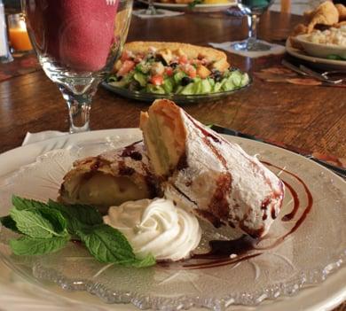 Try our famous Fried Cheesecake dessert