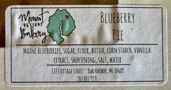 Pie label