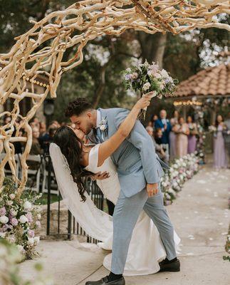 She said yes, at hidden Oaks Rancho Cucamonga inland Empire garden weddings