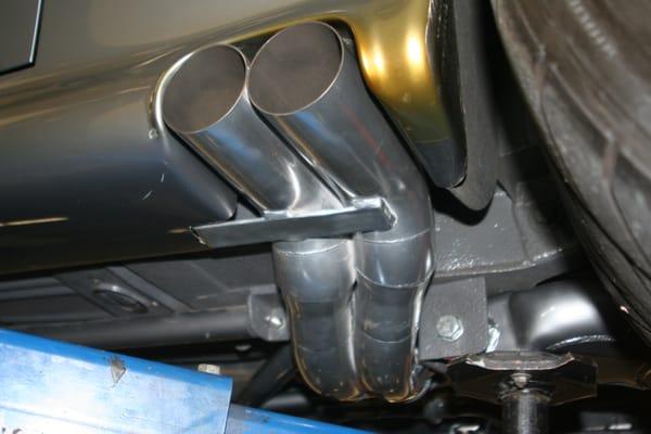 the exhaust on the 60's Mustang. These welds are perfect.