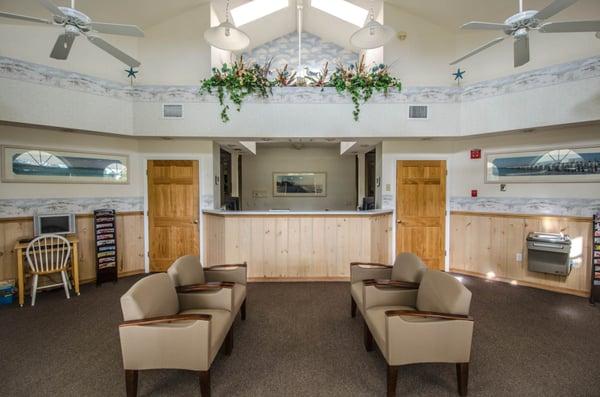 Interior Lobby of Lakeview Family Dentistry. A dentist in Pasco County, FL.