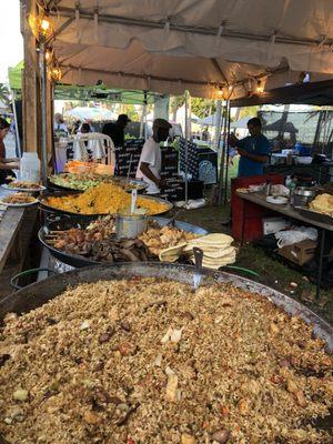 Piles of paella