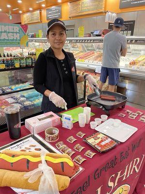 Sampling on a Saturday at Whole Foods