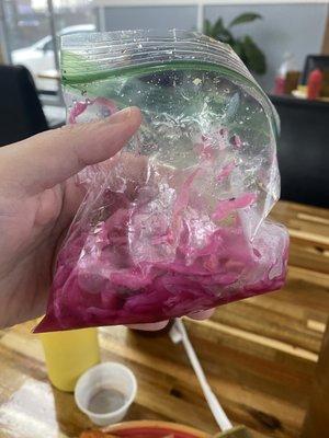 Salvadoran curtido (pickled cabbage)