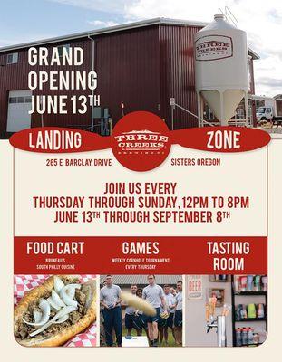 Grand Opening !  Second Food Cart in Sisters Oregon on June 13th 2019!