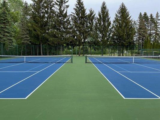 Two outdoor tennis/pickleball courts