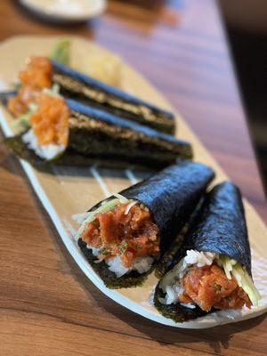 Spicy Tuna hand roll  @dangit.all